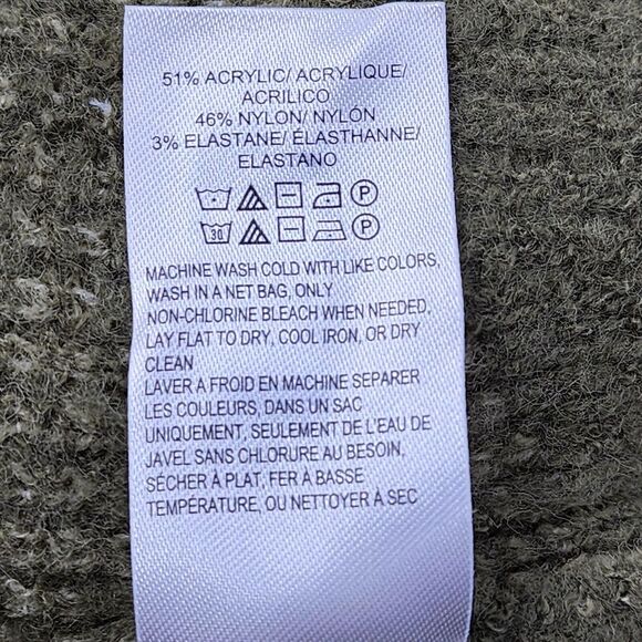 Lucky Brand Women's Size XS Green Camo Crew Neck Pullover Knitted Sweater EUC - Picture 8 of 9